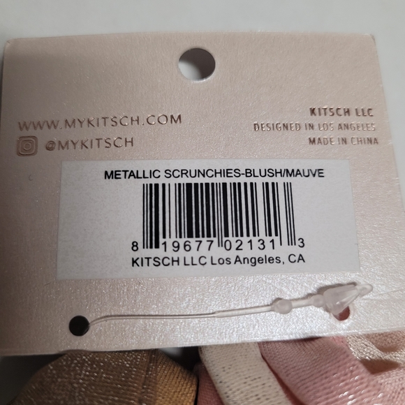Kitsch Five Pack of Metallic Scrunchies - Picture 4 of 4